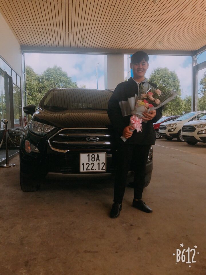 Giao xe Ford Ecosport Titanium 1.5l m&agrave;u đen Anh Nam tại Nam Định